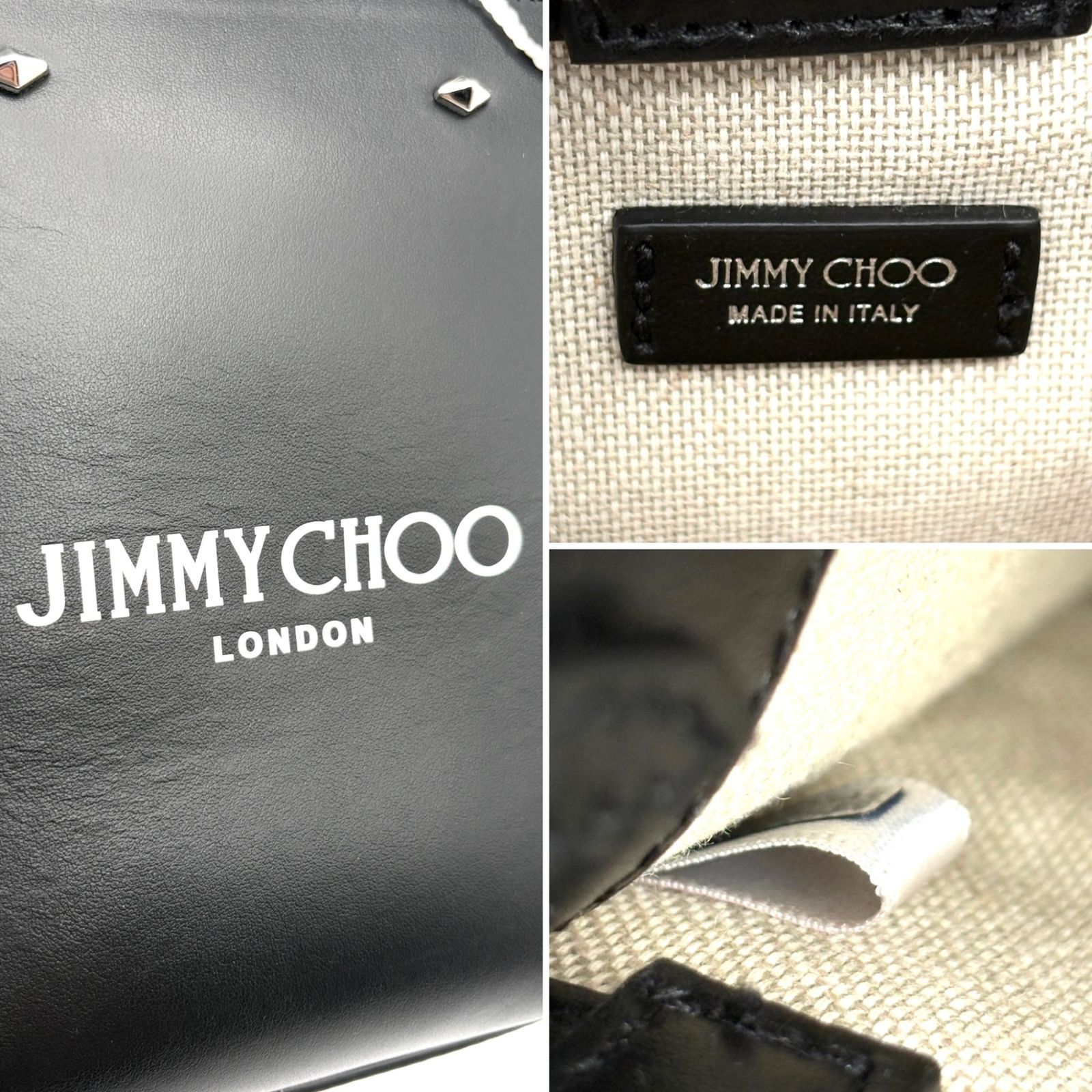 未使用保管品 タグ付 ジミーチュウ JIMMY CHOO ミニ トートバッグ 
