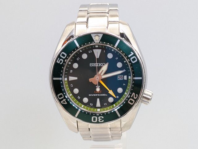 セイコー Seiko Prospex GMT Diver's 200m 5K65-0AA0 自動巻 メンズ 腕時計 グリーン文字盤