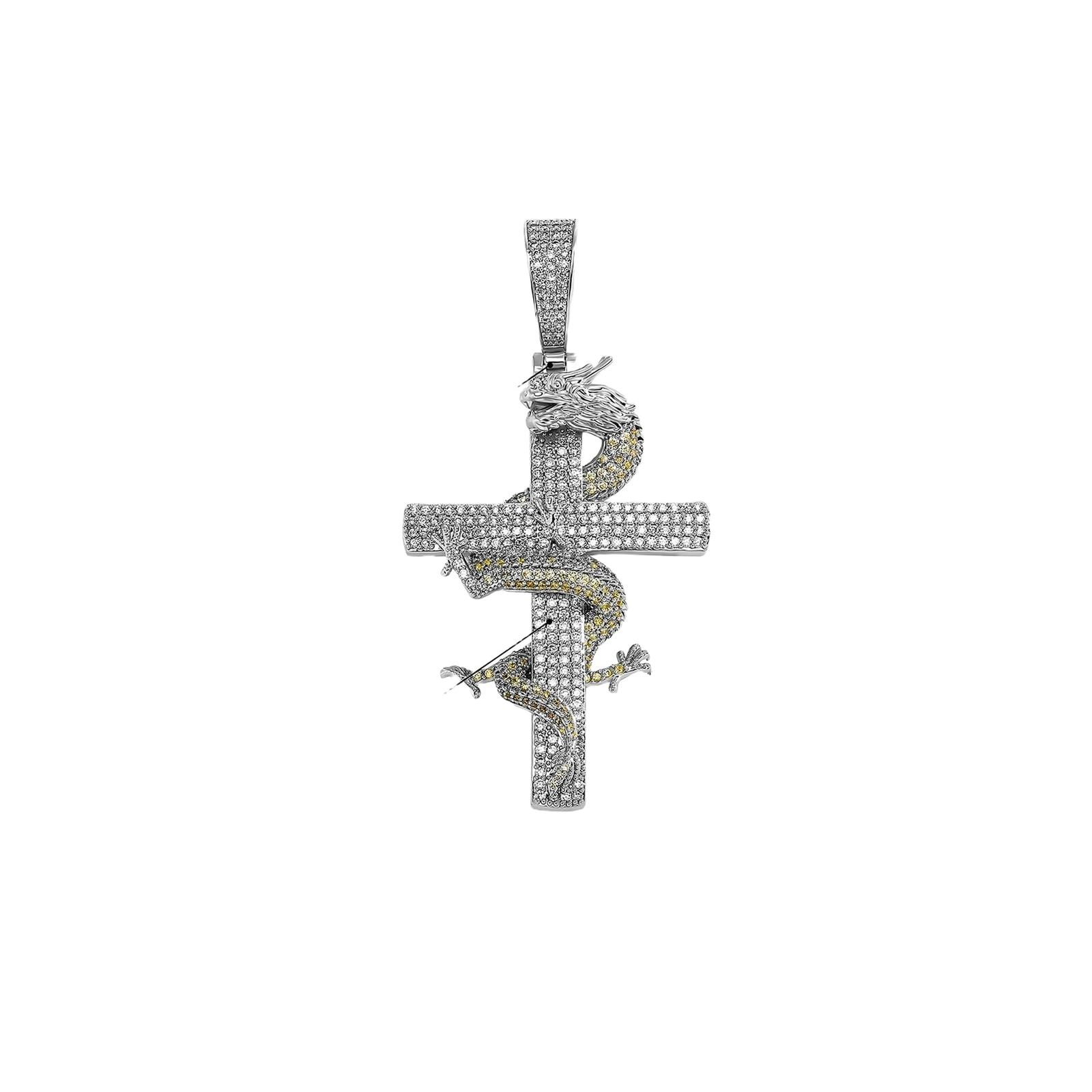 推し活ジュエリー ジルコニア ネックレス クロス メンズ