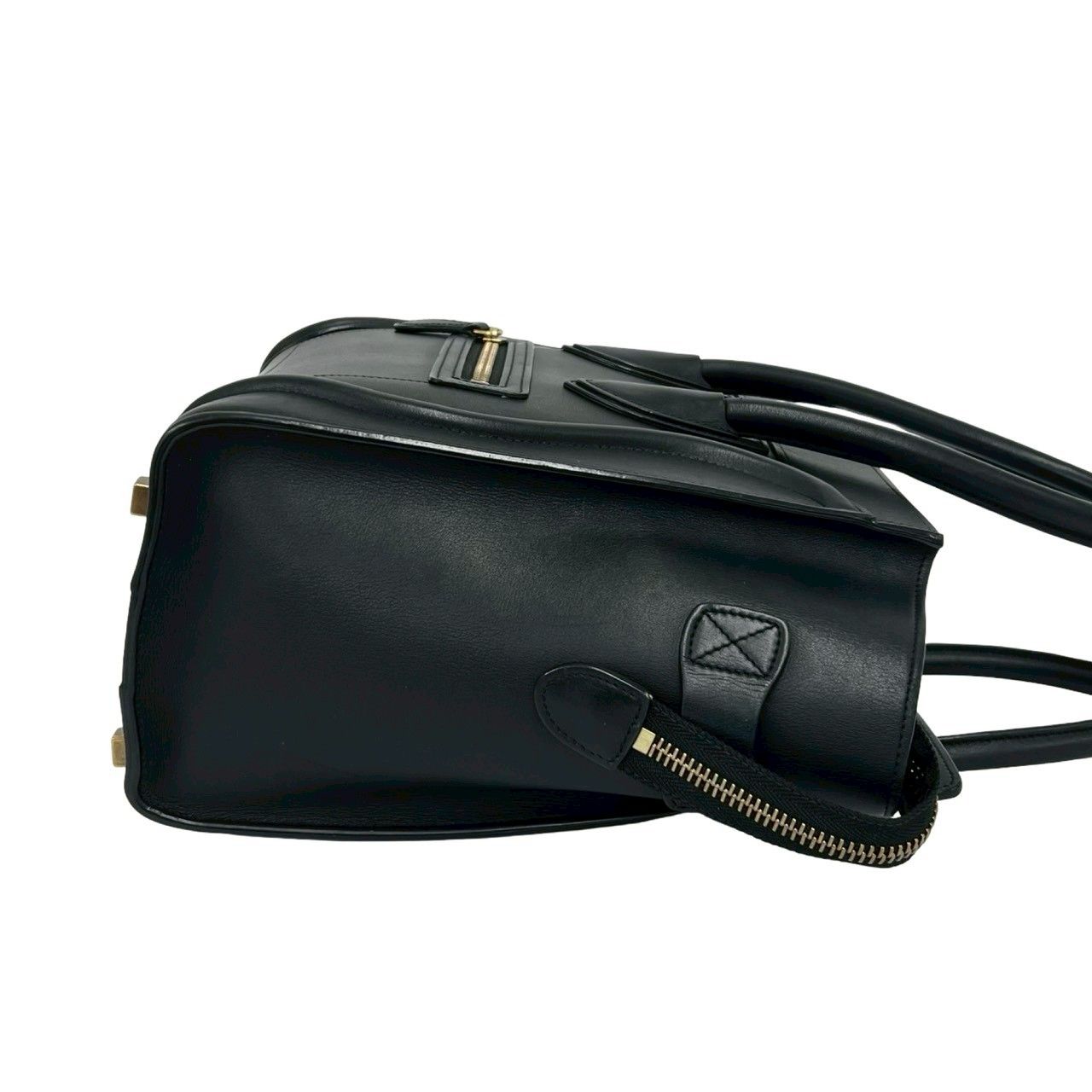 極 美品 希少品 保存袋付 CELINE セリーヌ ラゲージ マイクロ ロゴ