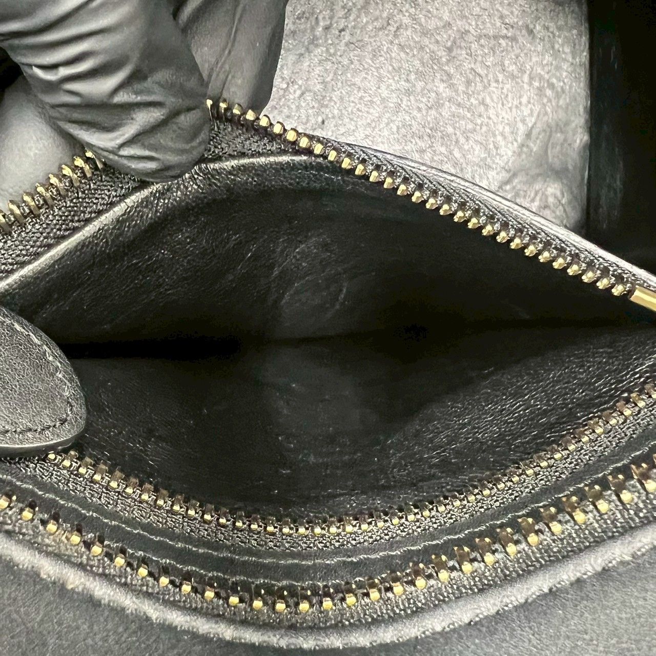 極 美品 希少品 保存袋付 CELINE セリーヌ ラゲージ マイクロ ロゴ