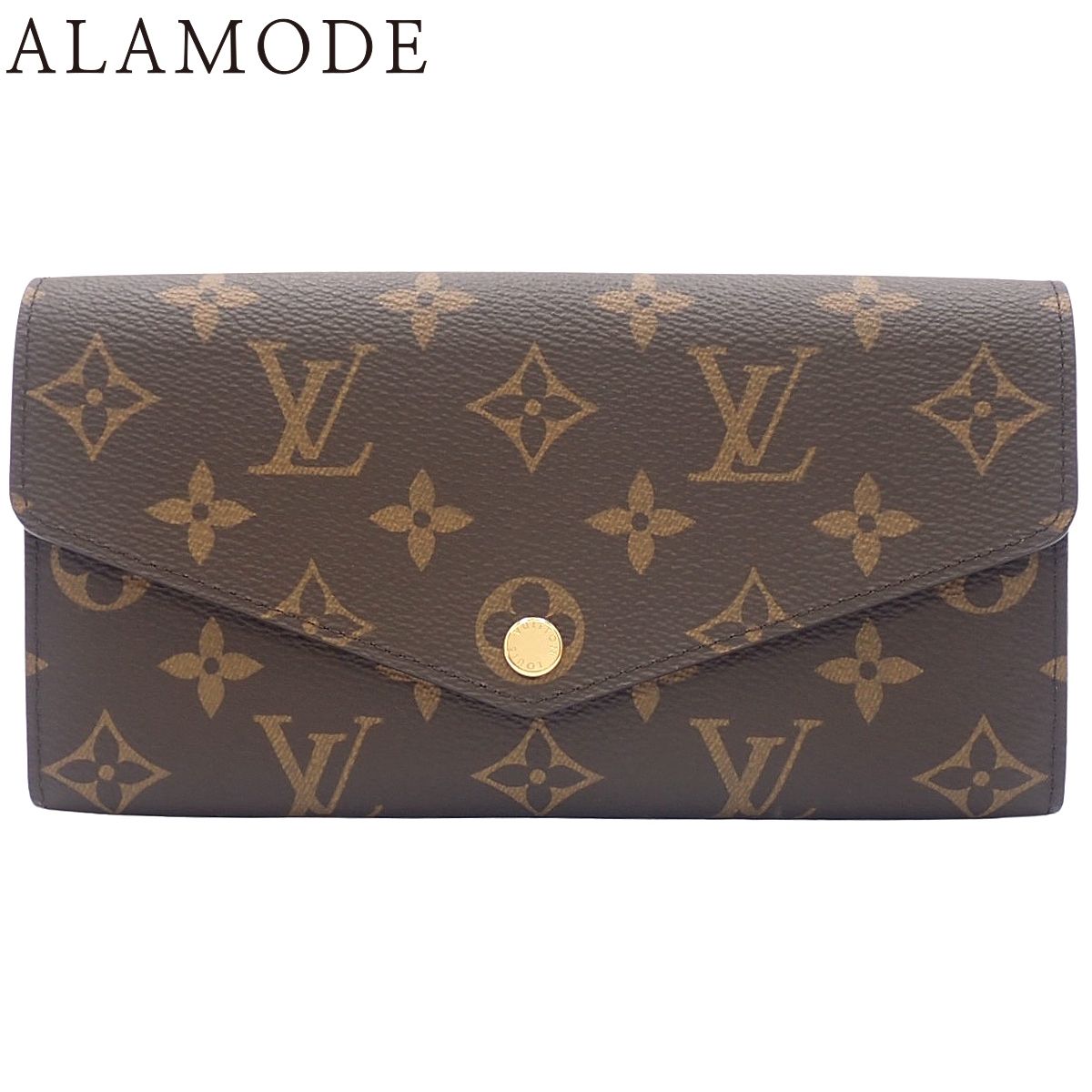 LOUIS VUITTON(ルイ・ヴィトン) モノグラム ポルトフォイユ・サラ ロングウォレット 長財布 モノグラムキャンバス フューシャ ブラウン茶 ゴールド金具 M62234 レディース 40802192603【中古】【アラモード】