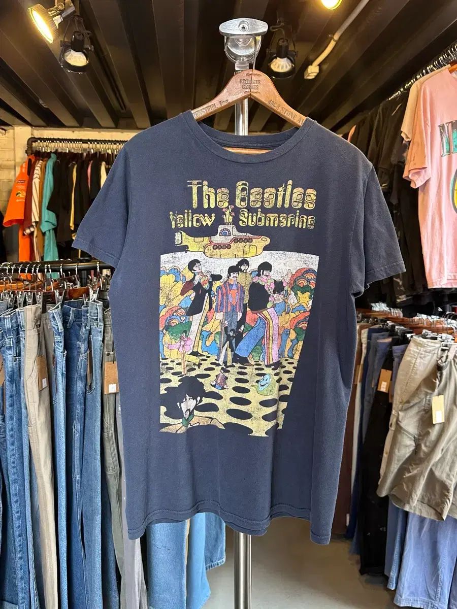 95 ビートルズ ロックバンド プリンティング Tシャツ