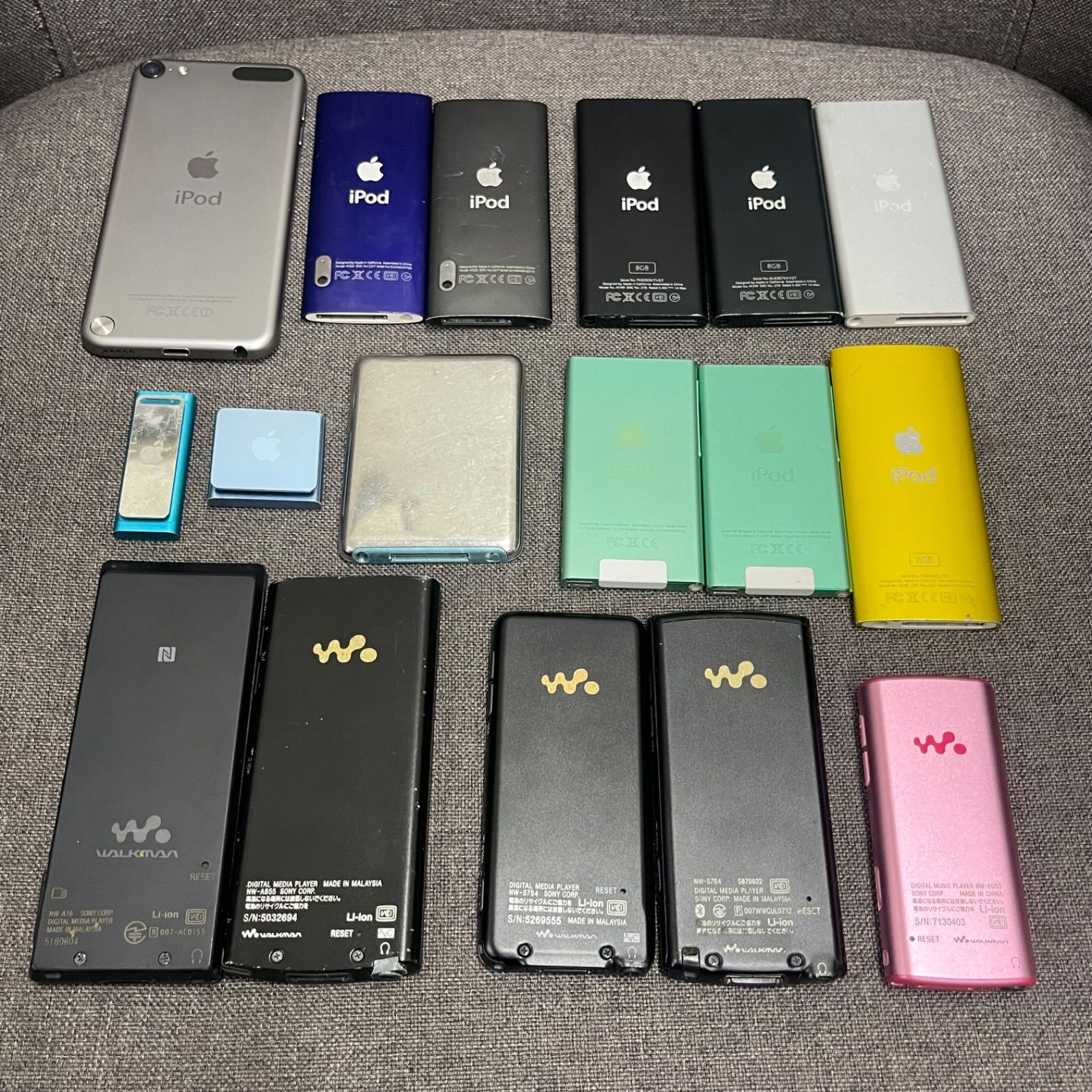 NPA】ジャンク SONY Walkman Apple iPod shuffle 17点 まとめ