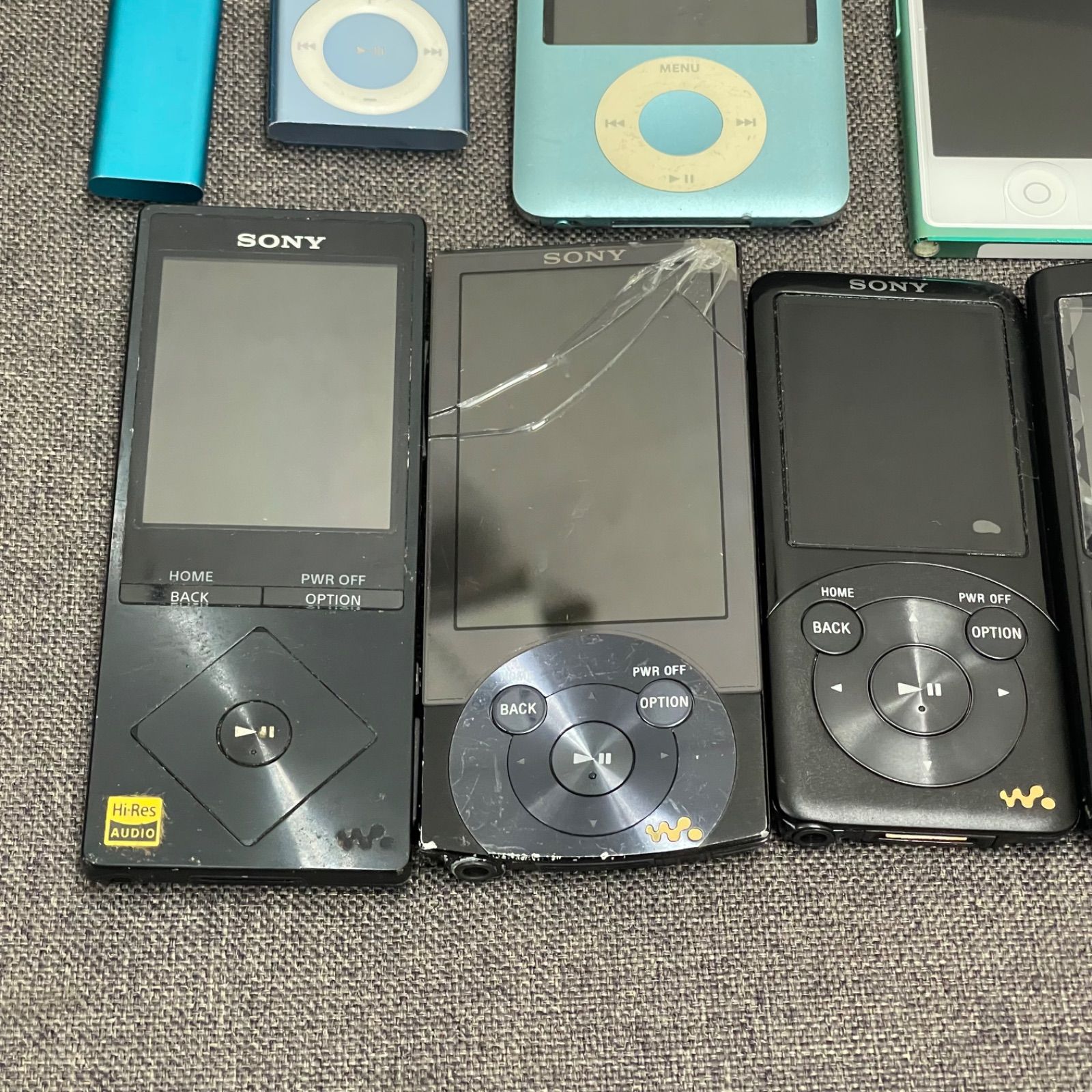 NPA】ジャンク SONY Walkman Apple iPod shuffle 17点 まとめ