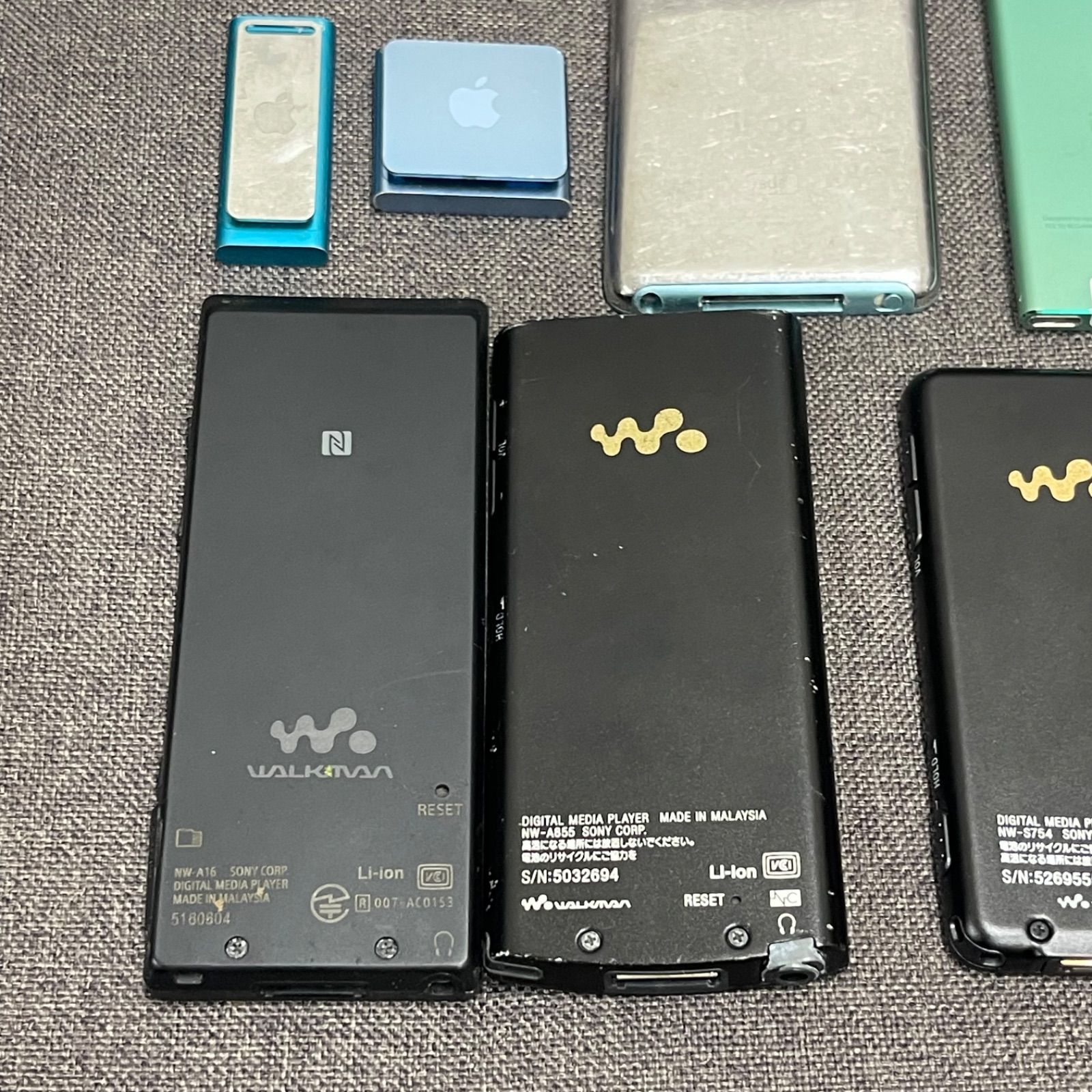 NPA】ジャンク SONY Walkman Apple iPod shuffle 17点 まとめ
