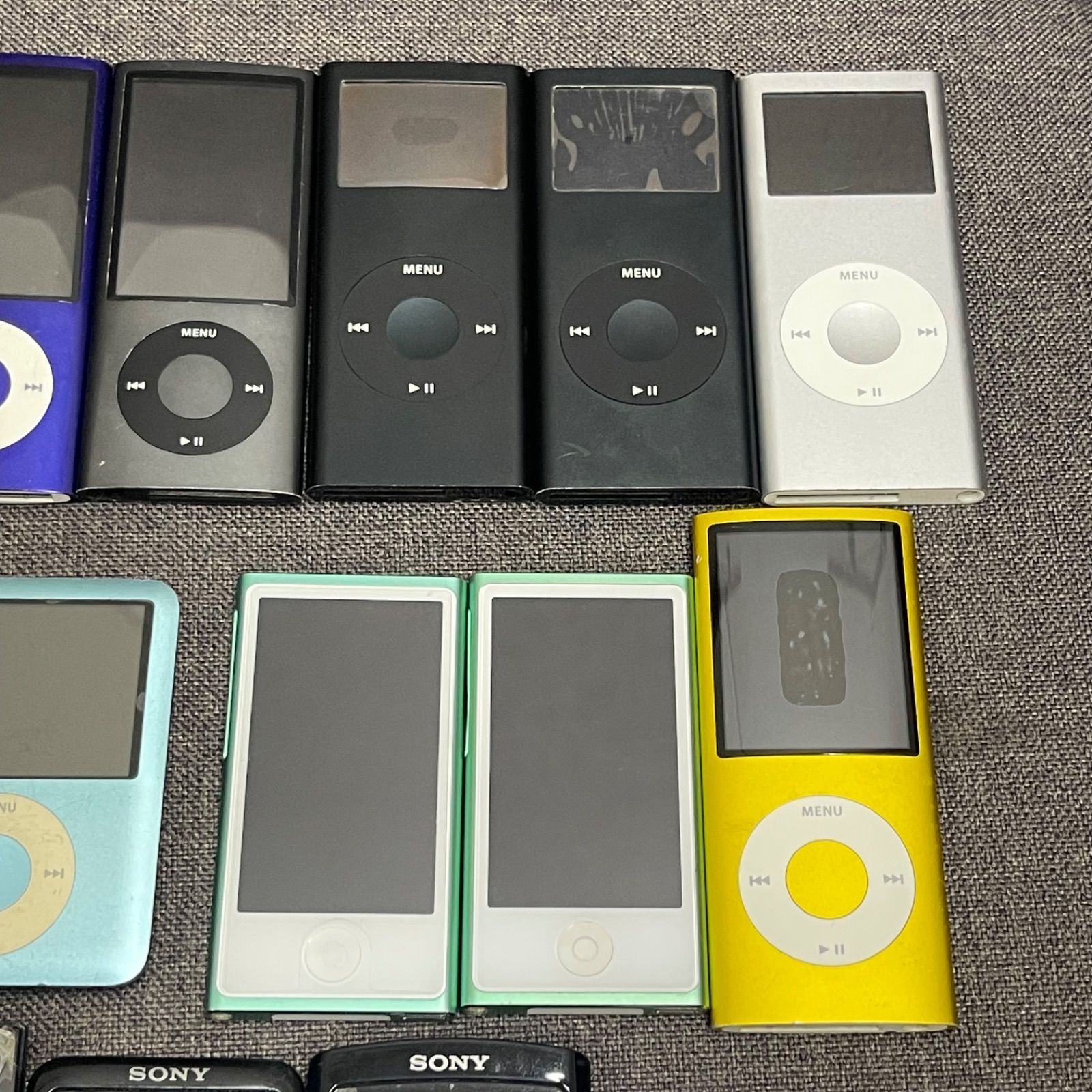 NPA】ジャンク SONY Walkman Apple iPod shuffle 17点 まとめ