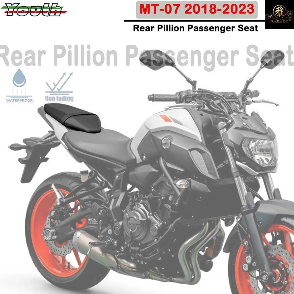 オートバイ用リアシート ピリオンパッセンジャー リアシート アッセンブリー ヤマハ MT07 2018 - 23