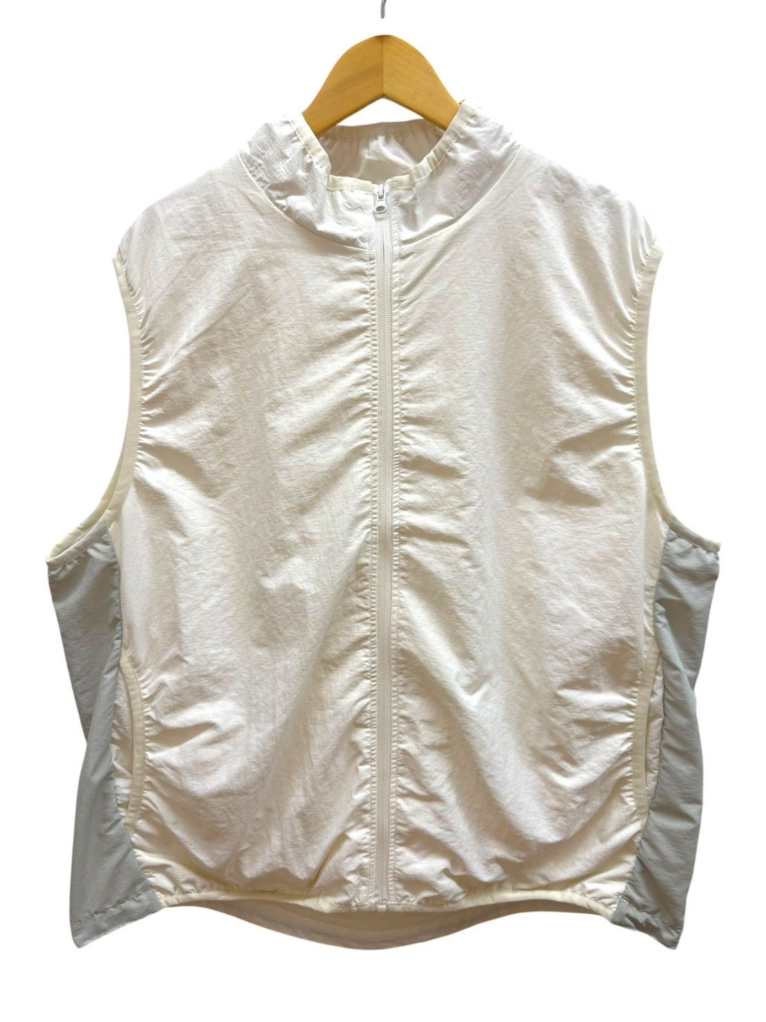 BEIMAR (ビーマー) 別注 Nylon Light Weight Packable Vest ナイロンベスト パッカブル WB103MPV-Z L クリーム メンズ/036