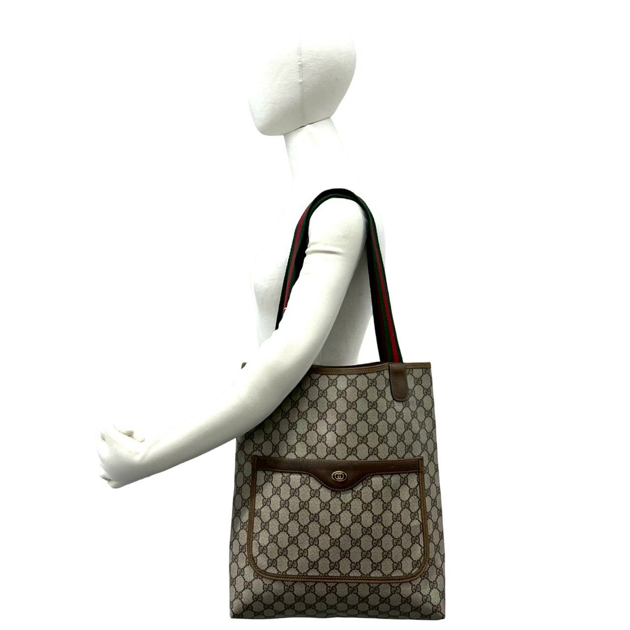 極 美品 GUCCI グッチ オールドグッチ ヴィンテージ シェリーライン GG