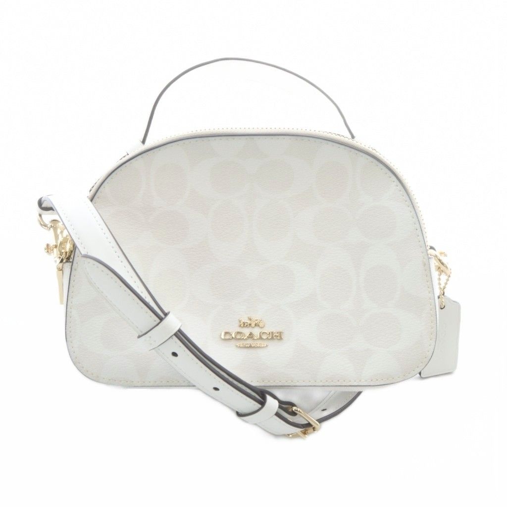 コーチ COACH ショルダーバッグ ロゴ ホワイト 白 1591