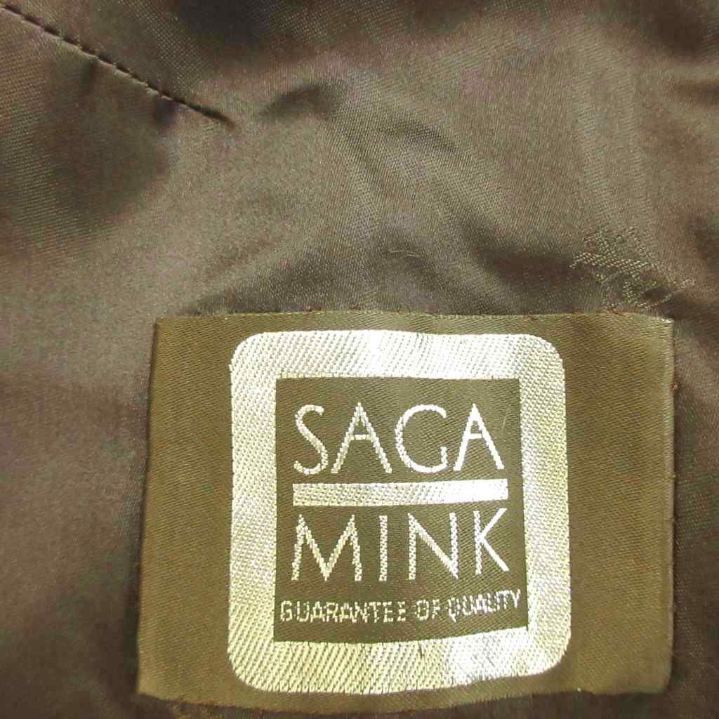 サガミンク SAGA MINK ファーコート ミンクファー 毛皮 13 茶 ブラウン