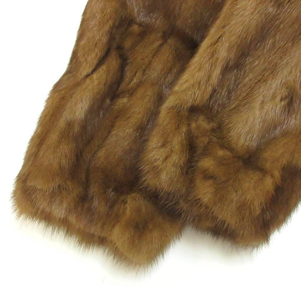 サガミンク SAGA MINK ファーコート ミンクファー 毛皮 13 茶 ブラウン
