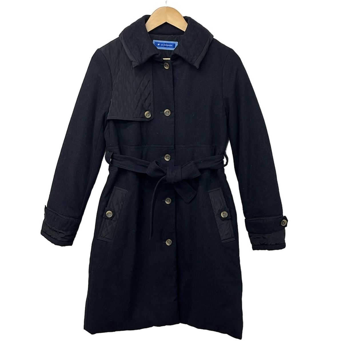 LA JOCONDE(ラ ジョコンダ) ダウンコート サイズ38 M レディース美品 - ダークネイビー 長袖/キルティング/冬