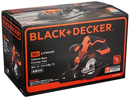 ★新品★ブラックアンドデッカー(BLACK+DECKER) コードレス 丸ノコ 本体のみ DIY 電動工具 切断工具 切り込み 深さ 切断角度 調節 18V BDCCS18B
