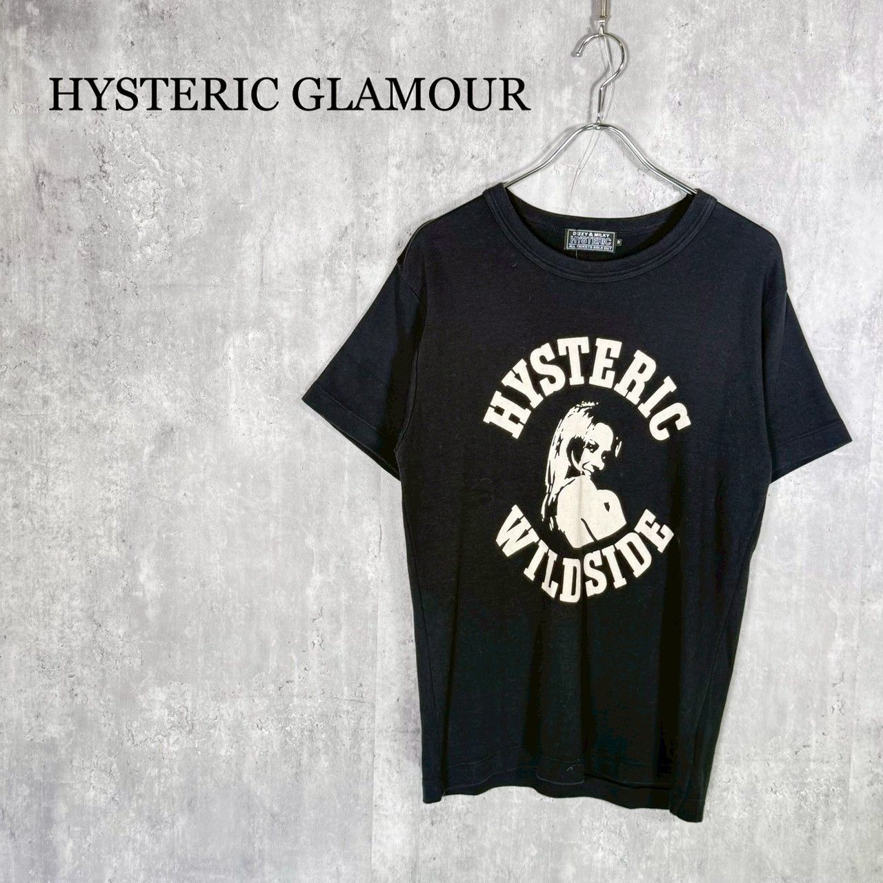 『HYSTERIC GLAMOUR』ヒステリックグラマー(M) HYS WILD SIDE TEEヒス ワイルド サイド Tシャツ
