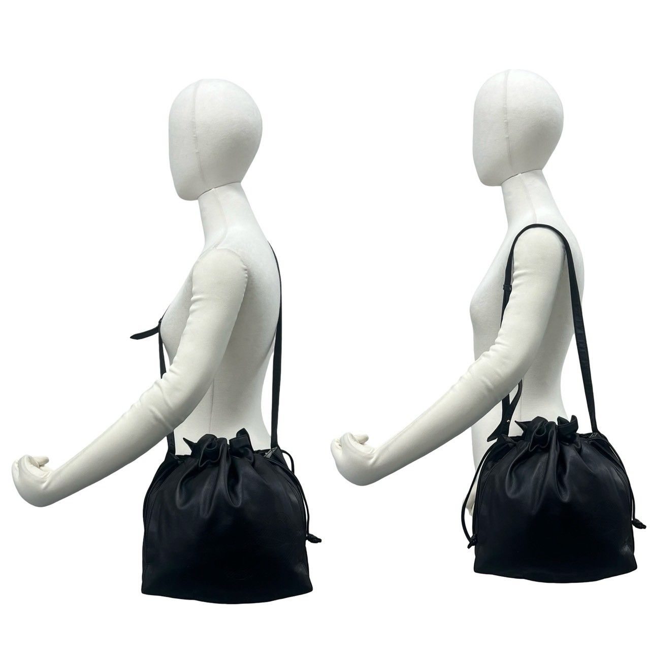 極 美品 LOEWE ロエベ ヴィンテージ アナグラム ロゴ ナッパ レザー 本
