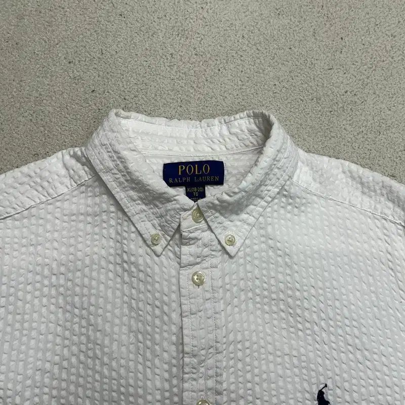 RALPH LAUREN BOYS PLANET(ボイプラ) シアサッカー シャツ 白 XL