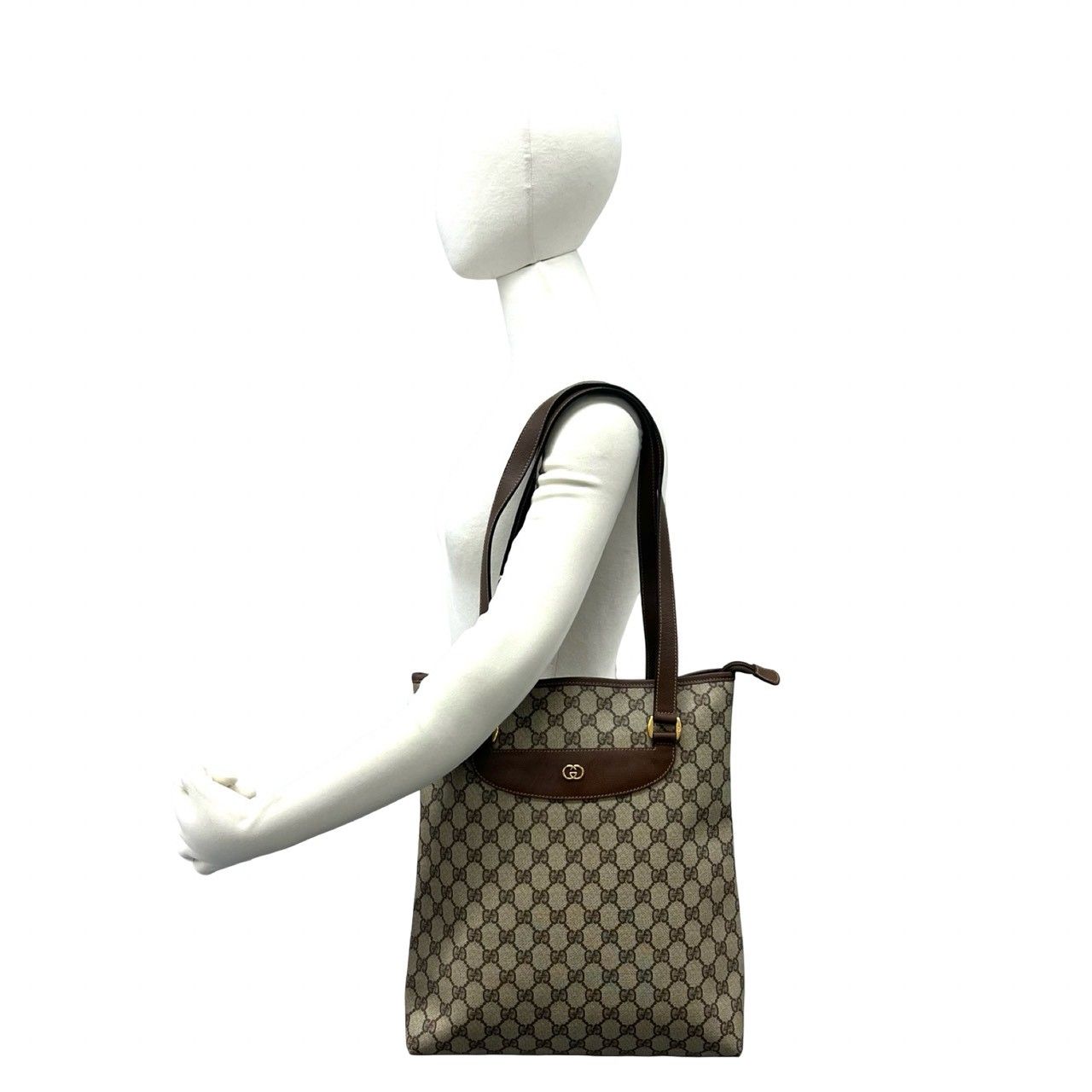 極 美品 GUCCI グッチ オールドグッチ ヴィンテージ GG ロゴ 金具