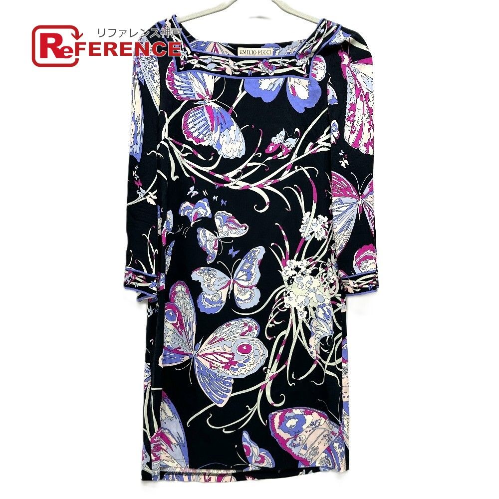 Emilio Pucci エミリオプッチ ワンピース プッチ柄 31R159 シルク