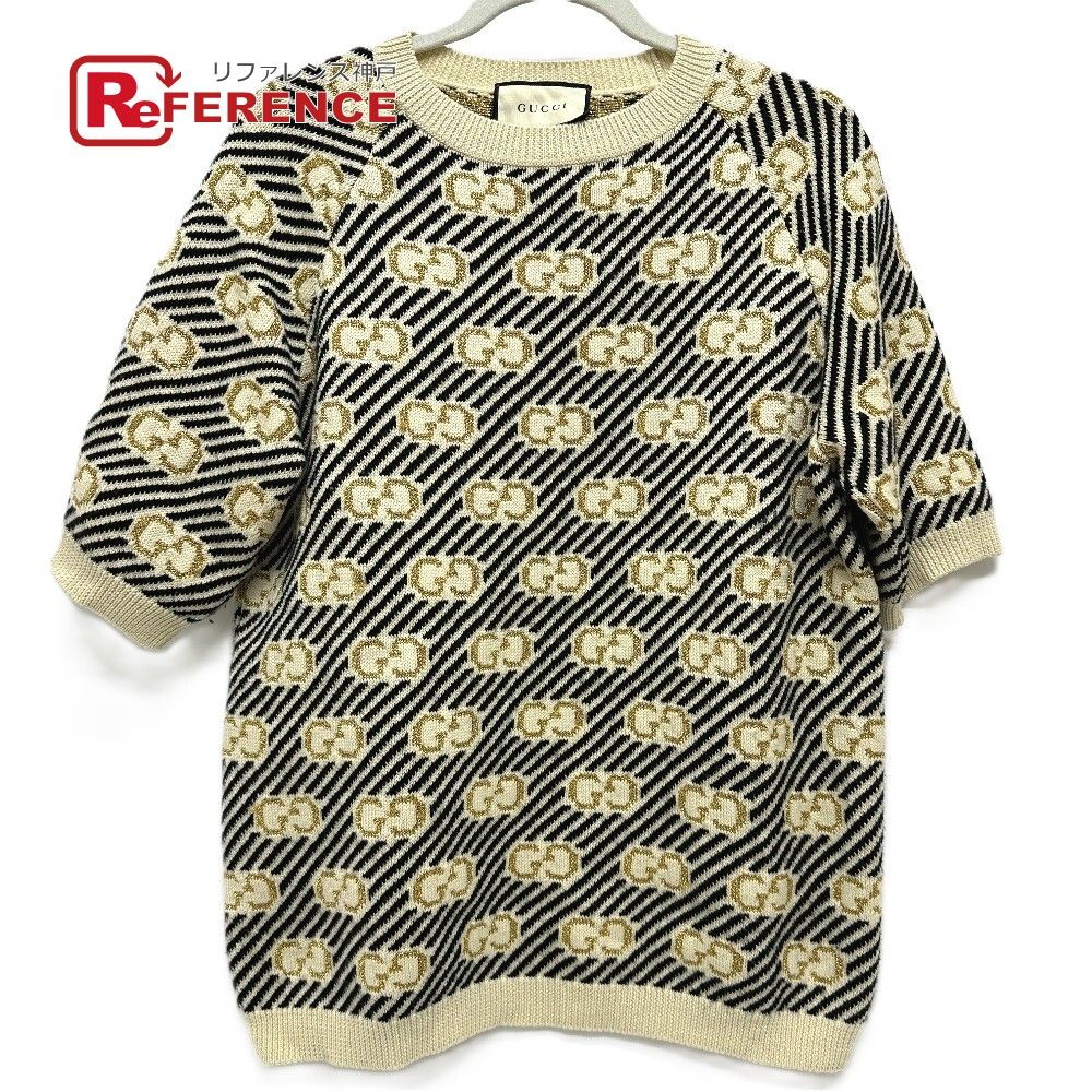 GUCCI グッチ ワンピース ラメ GG柄 GA37394 ウール ホワイト