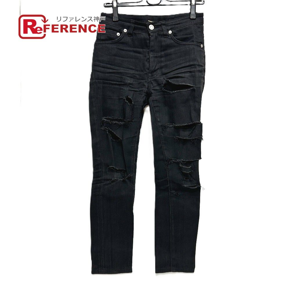 Saint Laurent Paris SLP ダメージ　クラッシュ　29インチ SAINT LAURENT PARIS サンローランパリ デニムパンツ クラッシュ