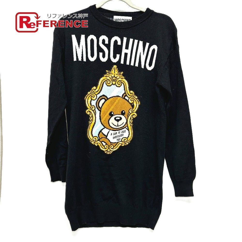 MOSCHINO モスキーノ ワンピース テディベア ウール ブラック