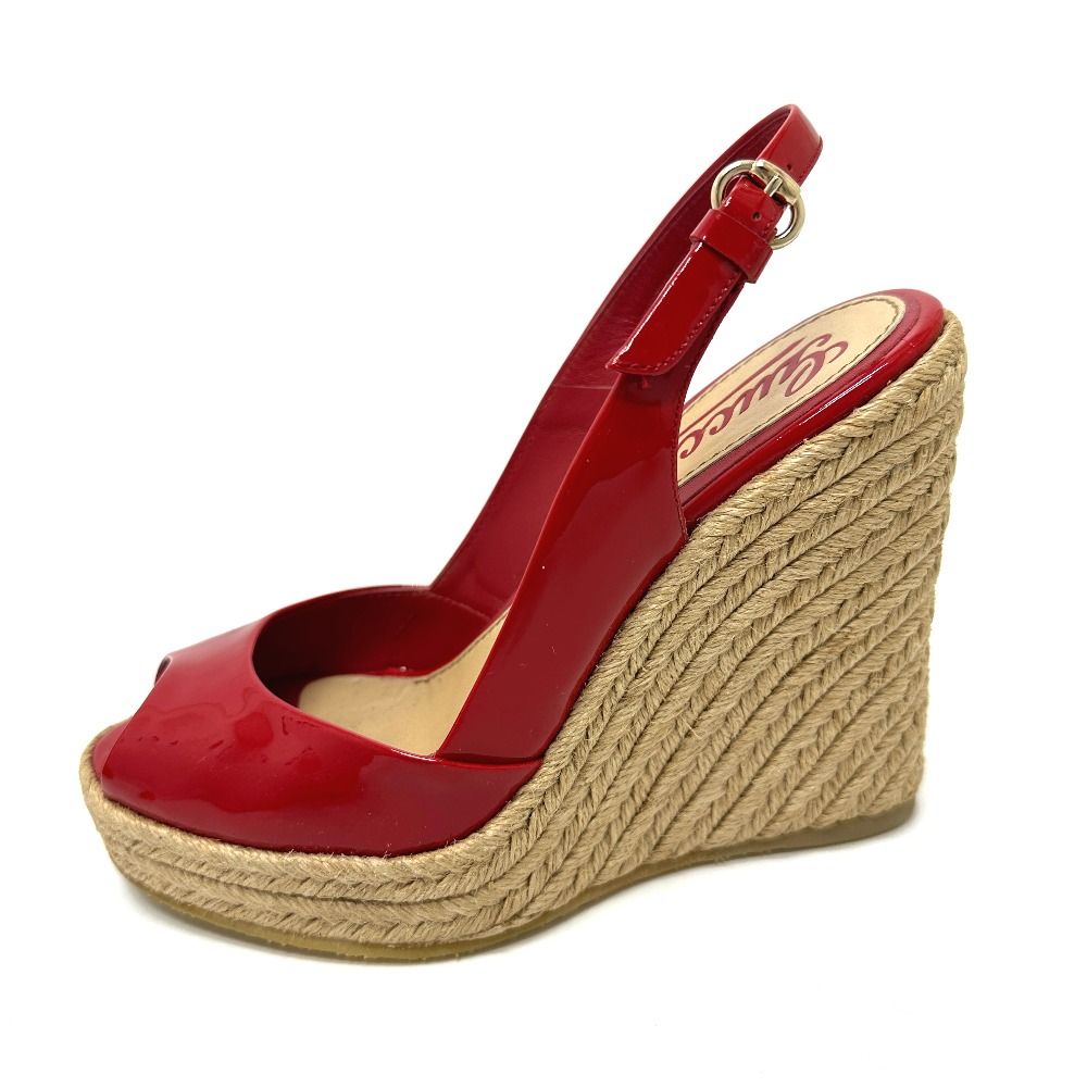 GUCCI グッチ パンプス エナメル レッド - メルカリ