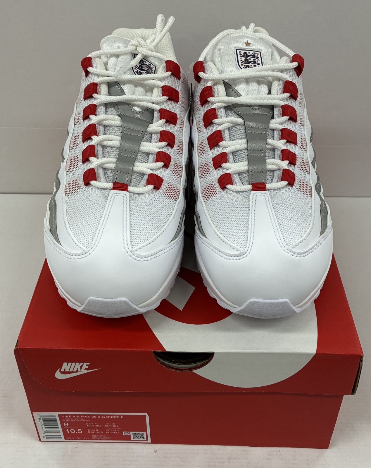 未使用 Nike Air Max 95 SE Big Bubble England 27㎝ ナイキ エアマックス イングランド スニーカー 【S0512-001】〇 268