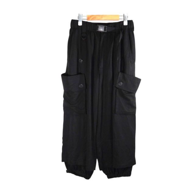 Y-3 25ss WASHED TWILL CARGO PANTS BLACK サイズXS JD3523 ワイスリー ウォッシュド ツイル カーゴ パンツ ボトムス 大名店 21,384円