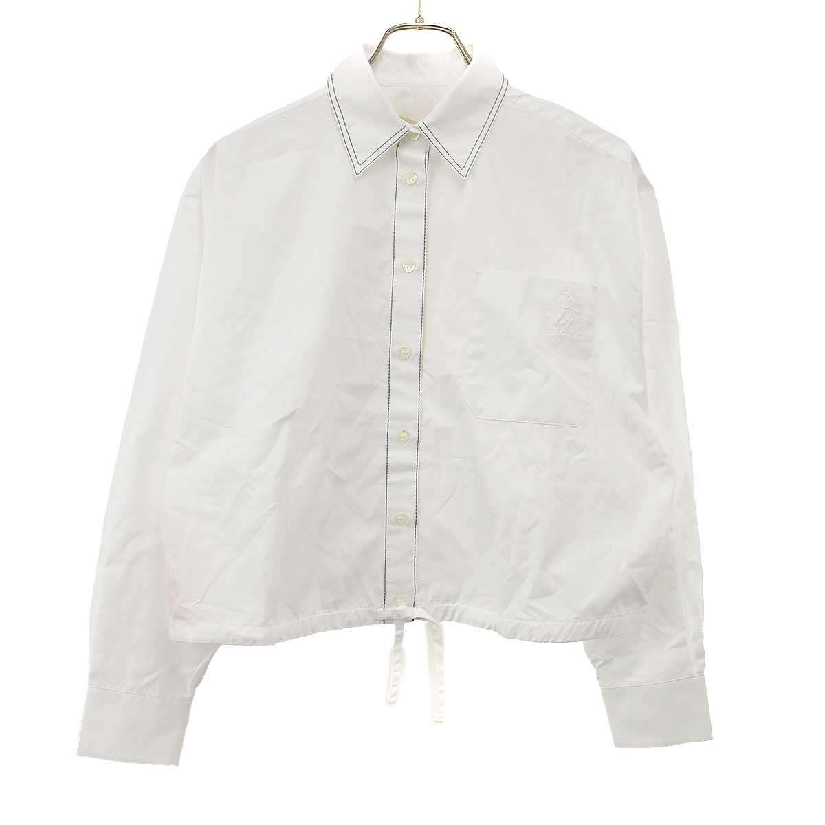 MARNI マルニ 26SS クロップドポプリンシャツ CAMA0670S0 UTCY67 ホワイト 38