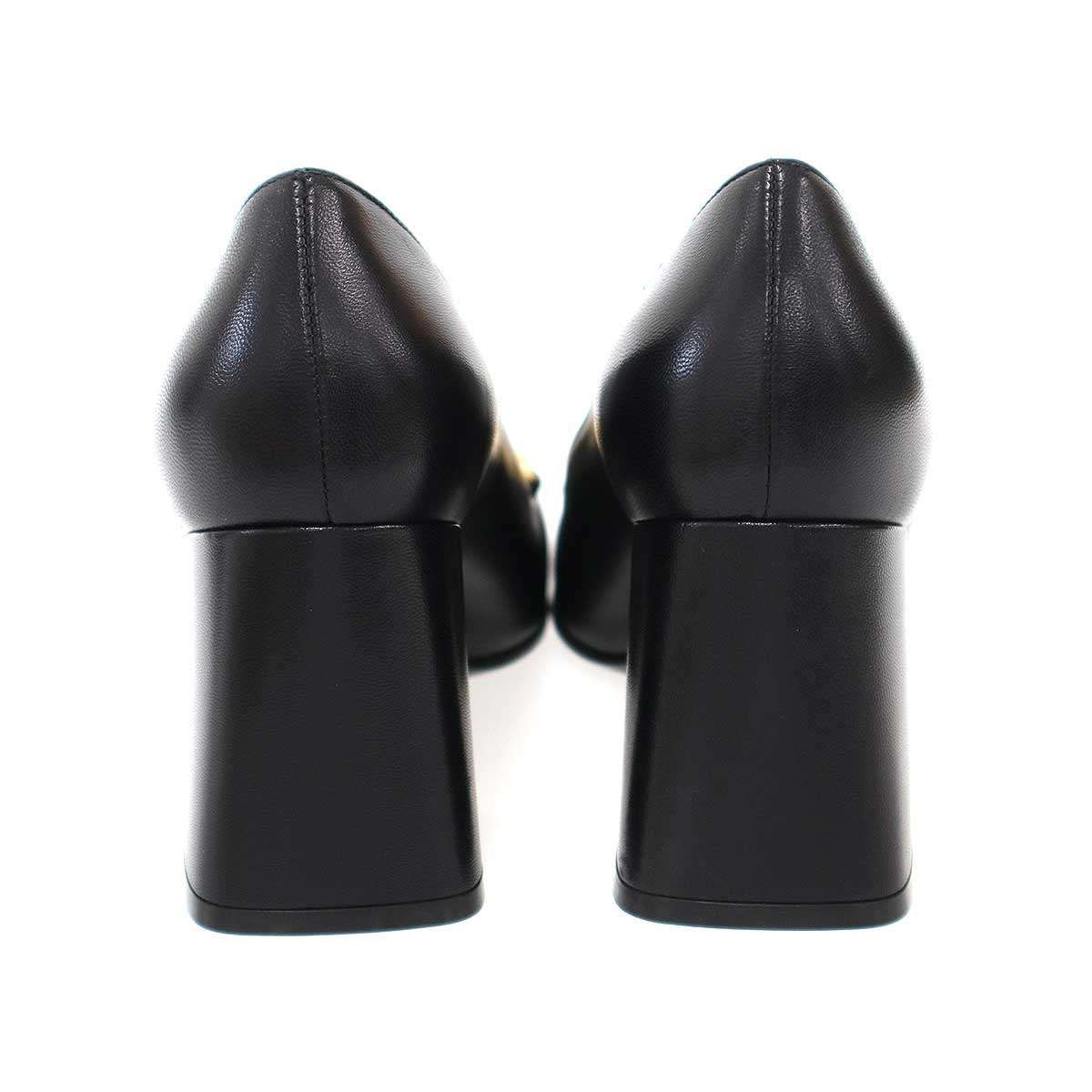 gucci ホースビット付き　ヒール GUCCI グッチ ホースビット チャンキーヒールパンプス 774624 ブラック
