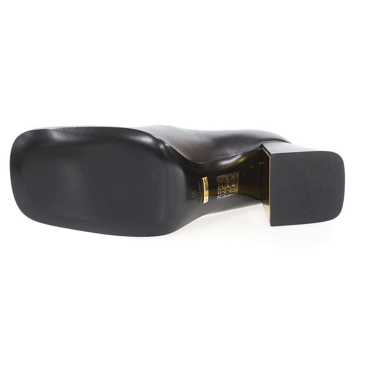 GUCCI グッチ ホースビット チャンキーヒールパンプス 774624 ブラック