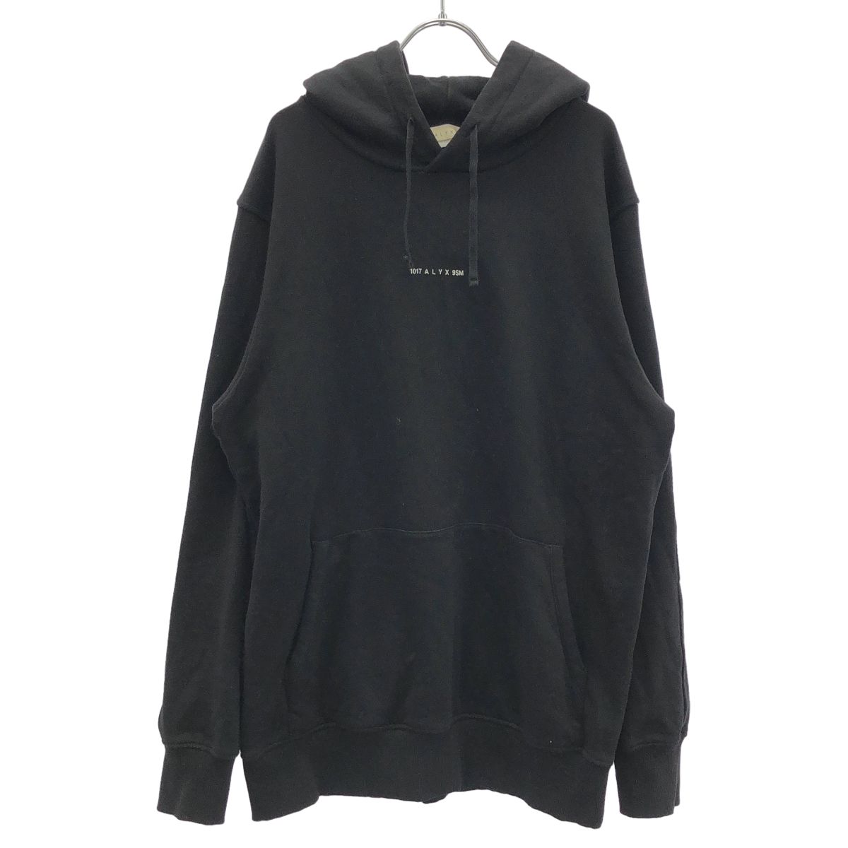 1017 ALYX 9SM アリクス ロゴスウェットプルオーバーパーカー AAUSW0123FA01 ブラック L