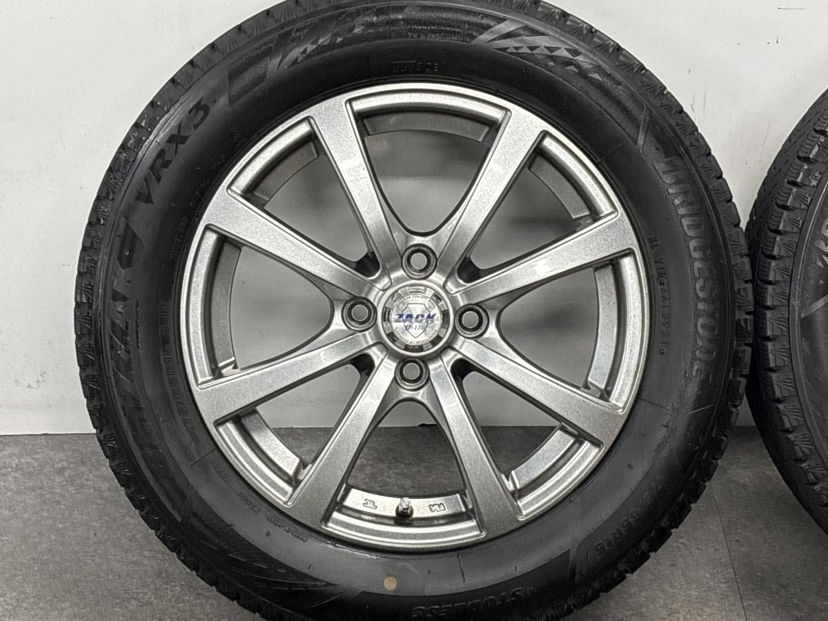 バリ溝】ザック 15in 5.5J +43 PCD100 ブリヂストン ブリザック VRX3