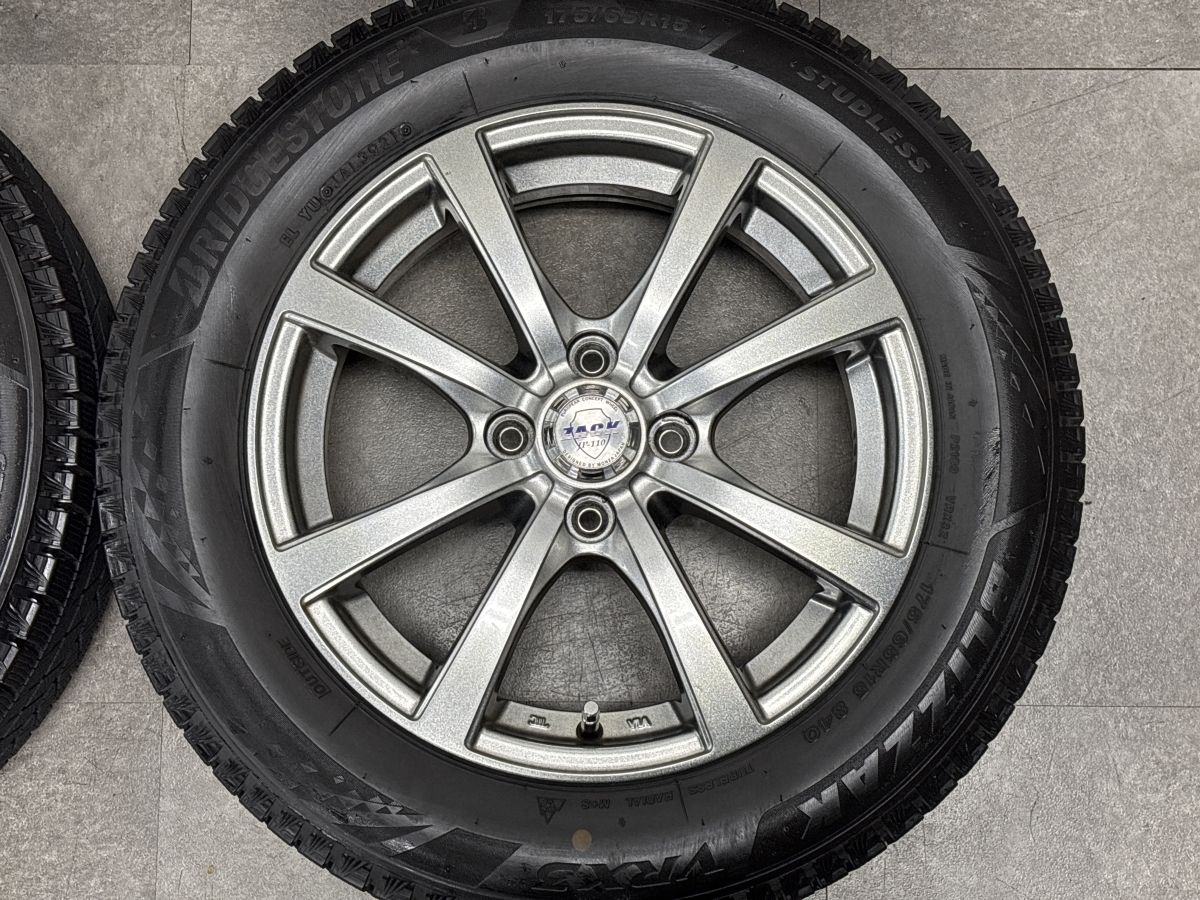 バリ溝】ザック 15in 5.5J +43 PCD100 ブリヂストン ブリザック VRX3 バリ溝】ザック 15in 5.5J +43 PCD100 ブリヂストン ブリザック VRX3