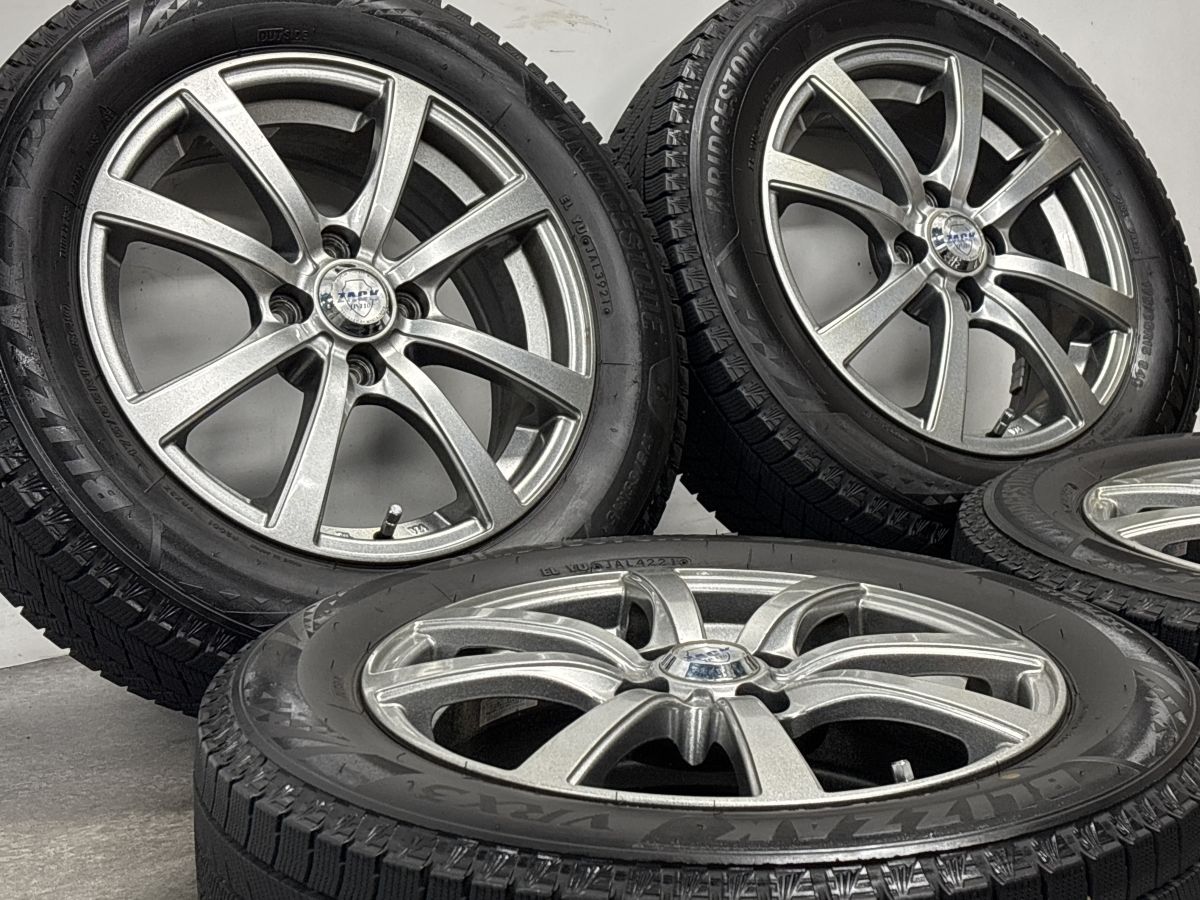 バリ溝】ザック 15in 5.5J +43 PCD100 ブリヂストン ブリザック VRX3