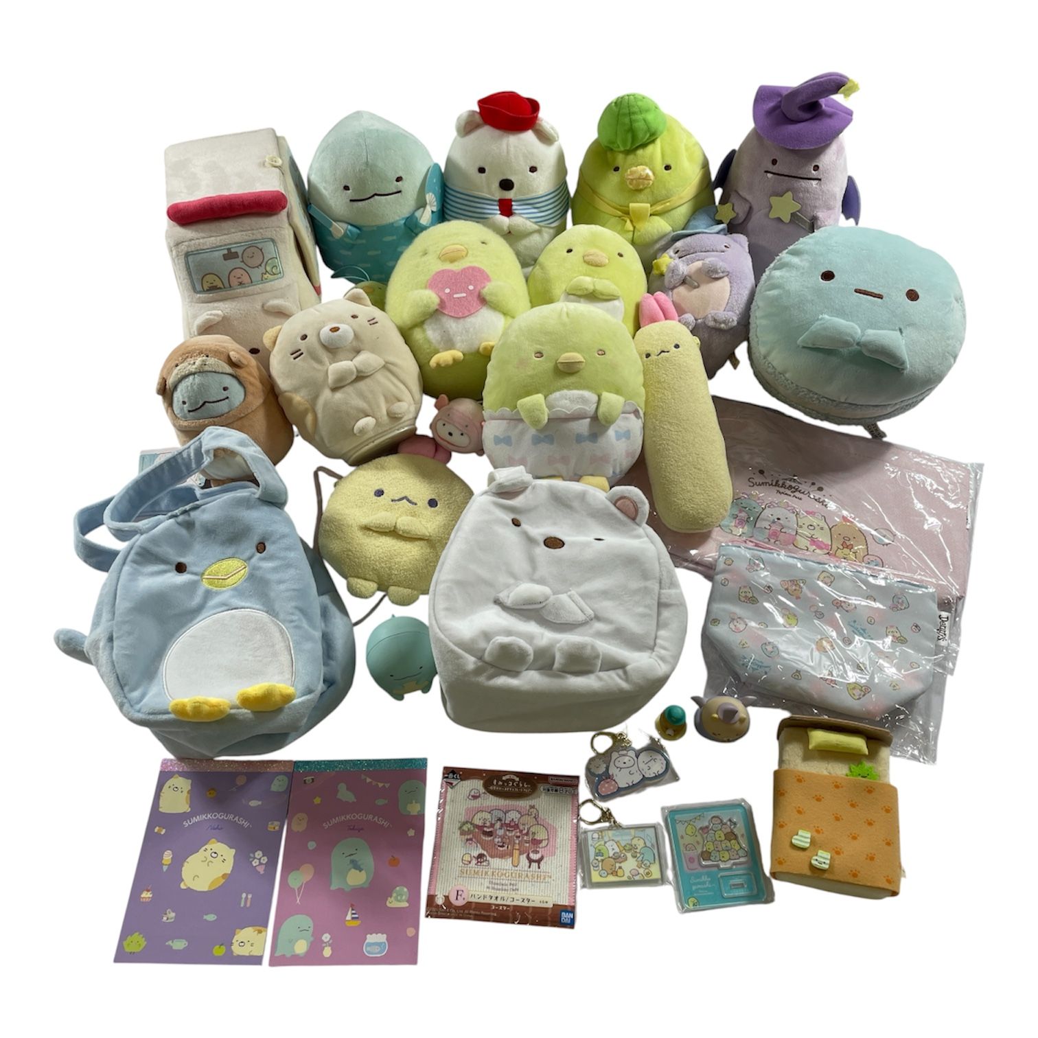 ★ すみっコぐらし ぬいぐるみ まとめ商品 しろくま ねこ とかげ ぺんぎん？ など 雑貨 マスコット メモ帳 等 すみっこ