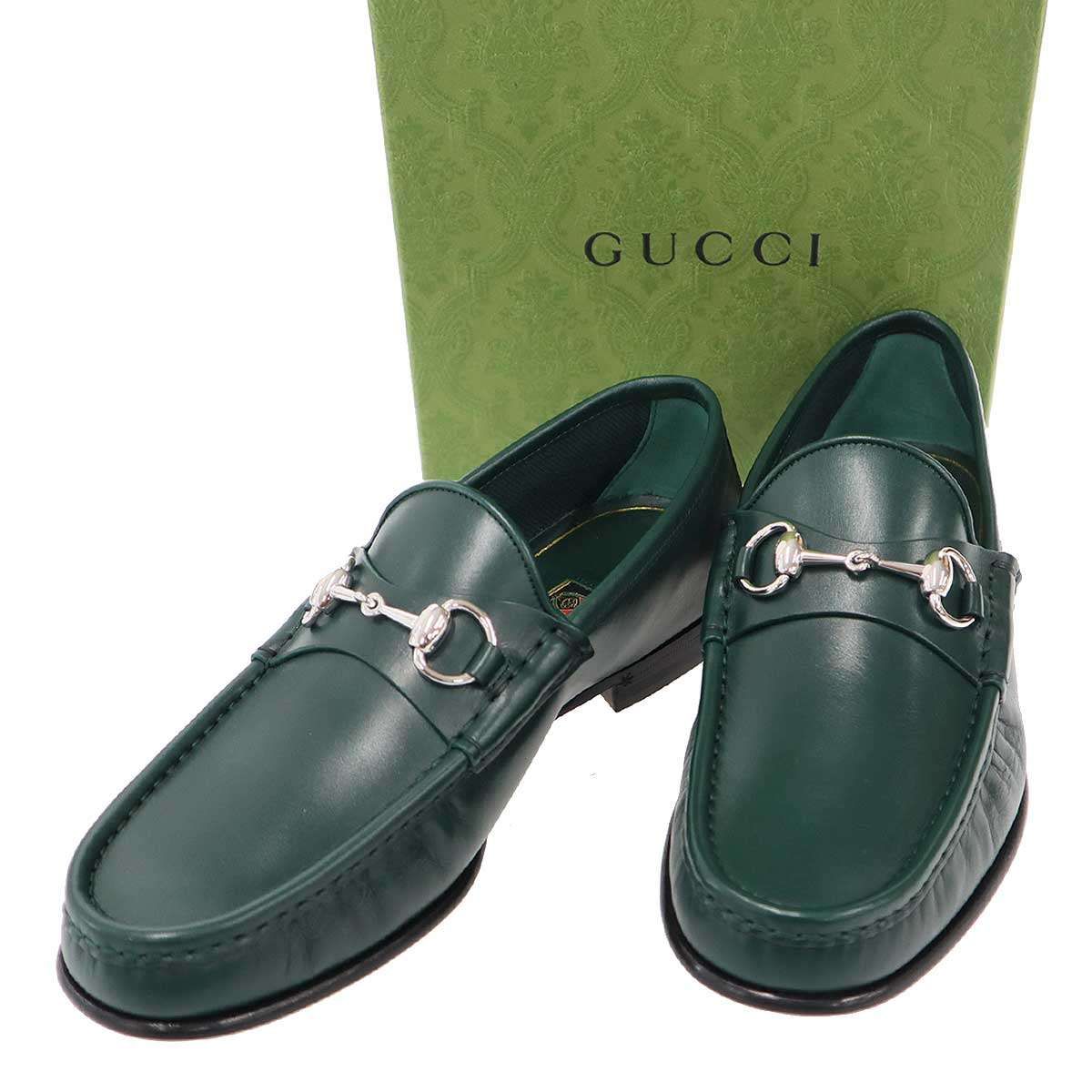 GUCCI グッチ 1953 ホースビット ローファーシューズ グリーン 6