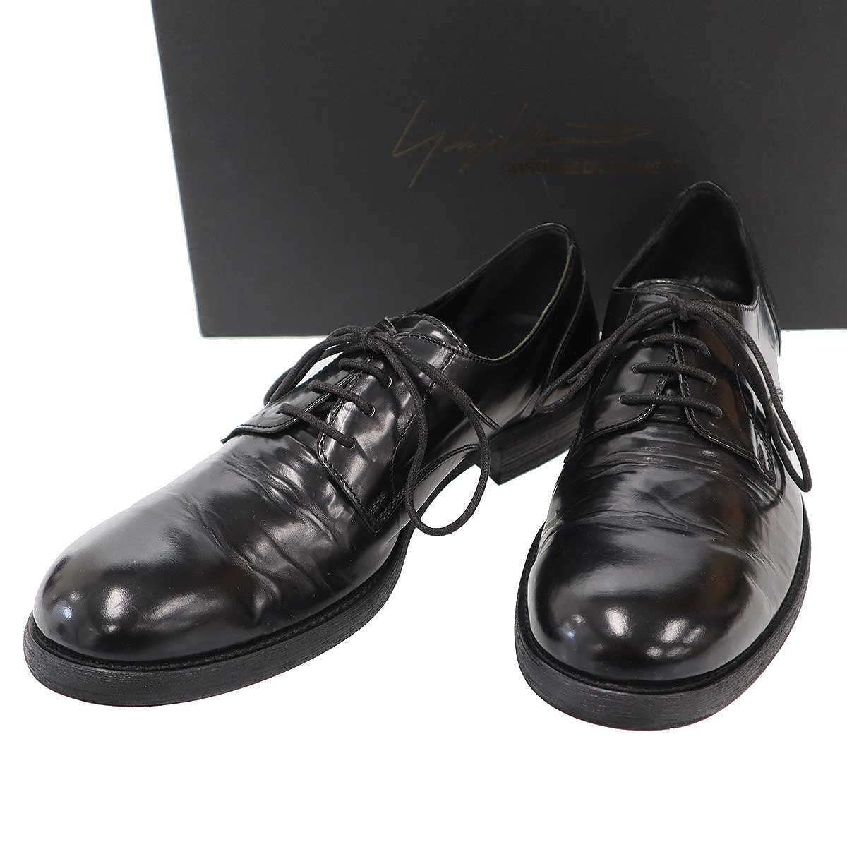Yohji Yamamoto COSTUME D'HOMME ヨウジヤマモト コスチュームドオム ホースレザーシューズ HU-E80-745 ブラック 26cm