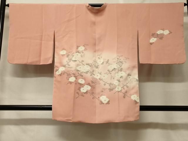 平和屋着物＃道行コート　刺繍　草花文　暈し染め　正絹　逸品　CABF9120in