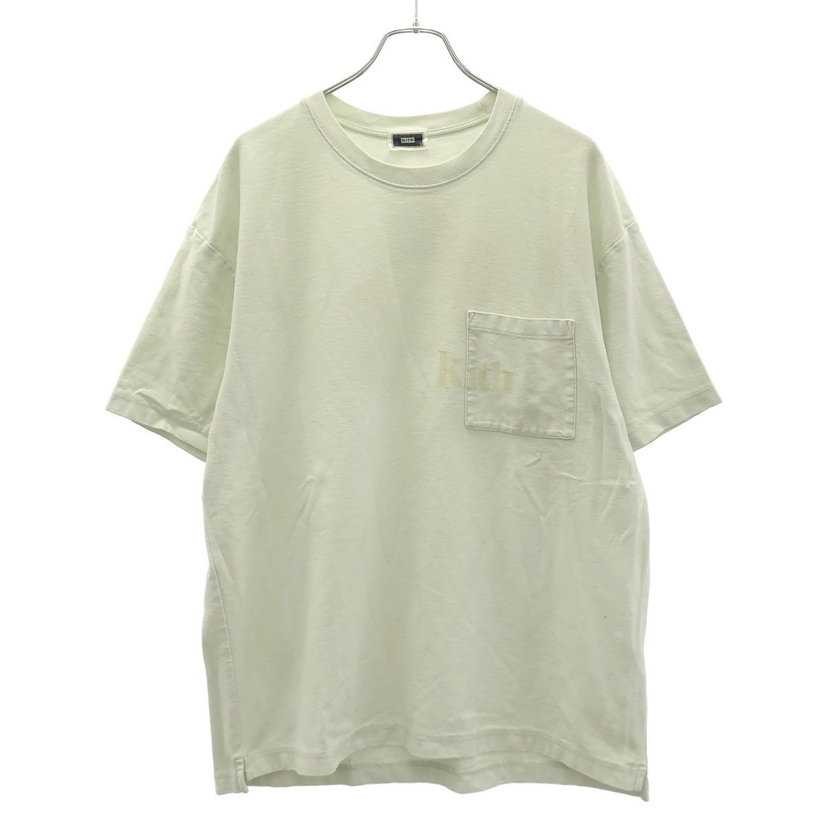 KITH キス 24SS ポケットロゴプリントTシャツ 24-071-060-0057 グリーン系 L