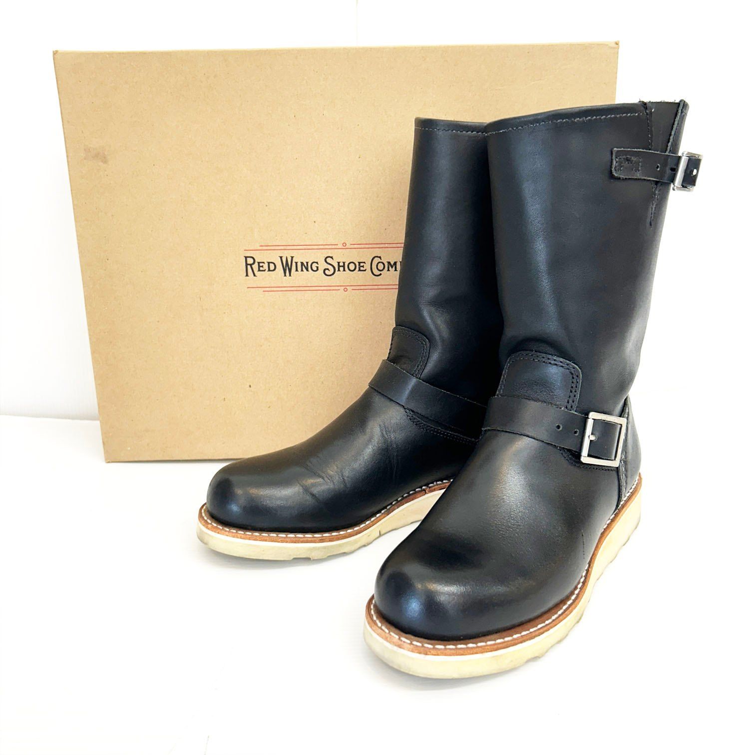 RED WING Classic Engineer 3470 レッド ウィング クラシック エンジニア ブーツ 黒 ブラック 24cm Js5-25