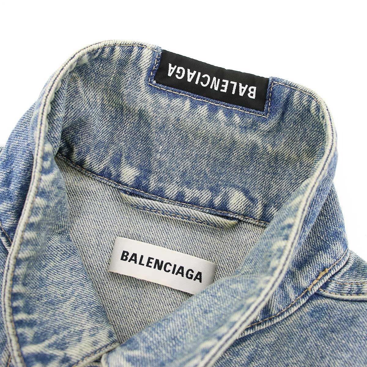 BALENCIAGA バレンシアガ 21SS アップサイドダウン デニムジャケット