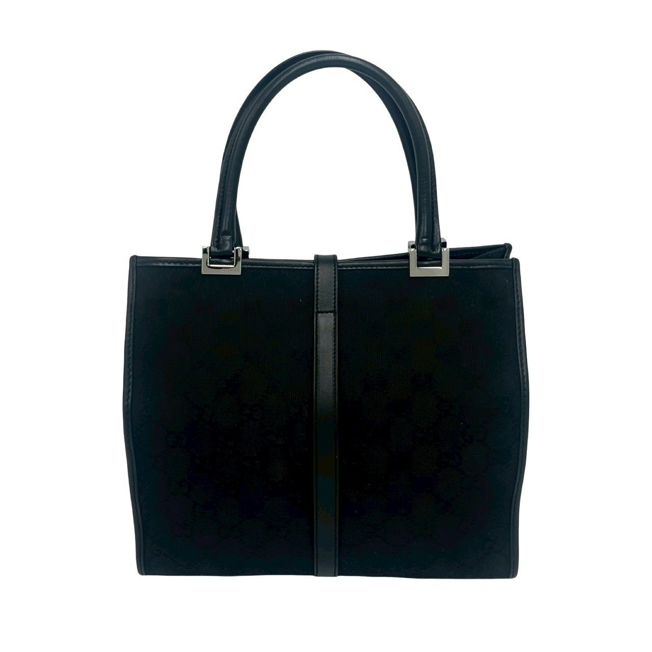 極 美品 希少品 GUCCI グッチ ジャッキー ロゴ 金具 GG 柄 キャンバス
