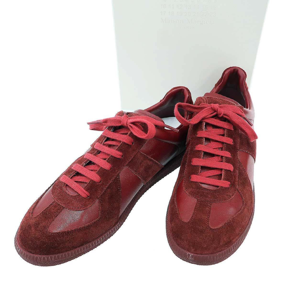 Maison Margiela 22 メゾン マルジェラ REPLICA ジャーマントレーナー スニーカー S57WS0236 レッド 42