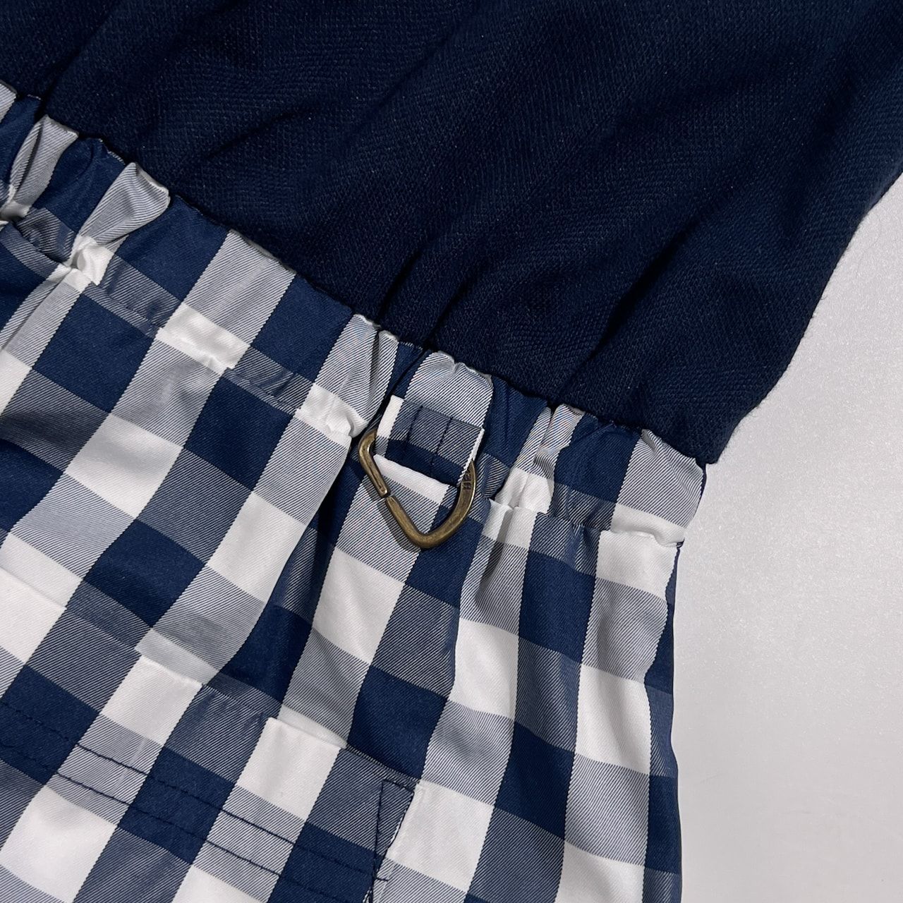 BEAMS GOLF ビームスゴルフ ポロ切替 ワンピース チェック柄 Mサイズ BEAMS GOLF ビームスゴルフ チェック切替 鹿の子 半袖 ポロワンピース