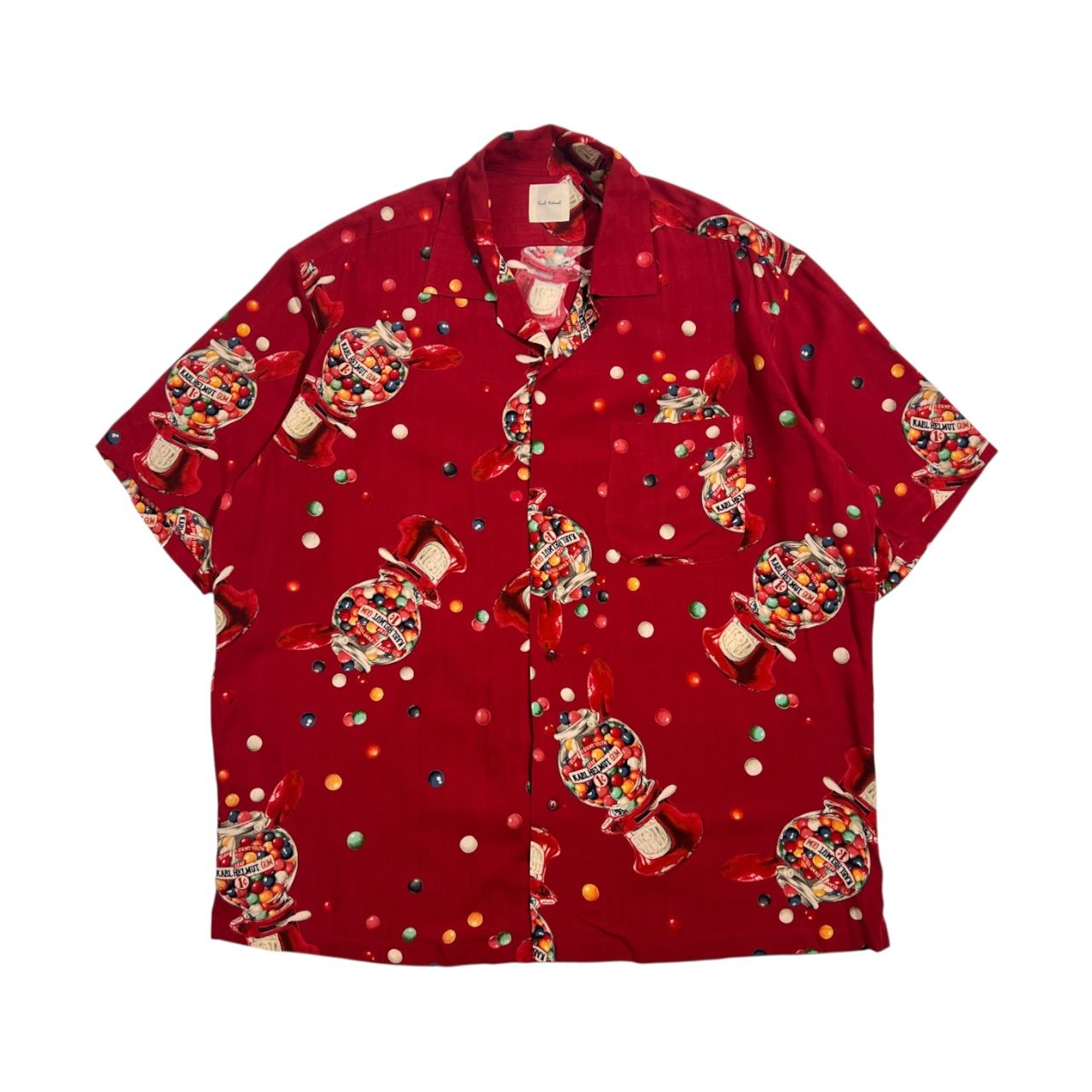 arl helmut カールヘルム クラシックカー 総柄 シャツ アロハシャツ 80s 90s Karl Helmut カールヘルム レーヨン 総柄 半袖 アロハシャツ