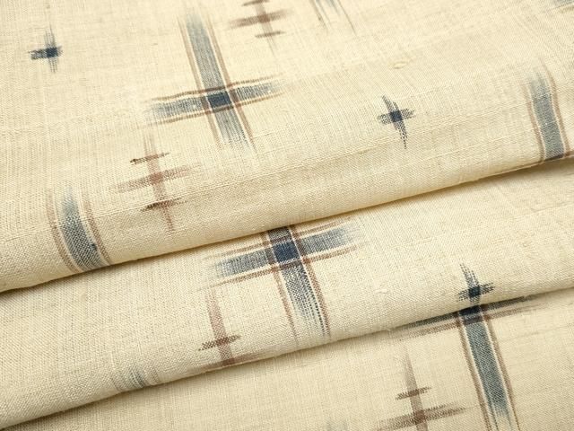 平和屋着物＊夏物　生紬　絣文様　正絹　逸品　CABJ4820hy 20,592円