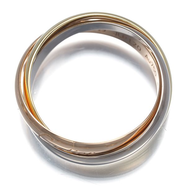 カルティエ トリニティ リング スリーカラー SM 49号 K18YG/WG/PG